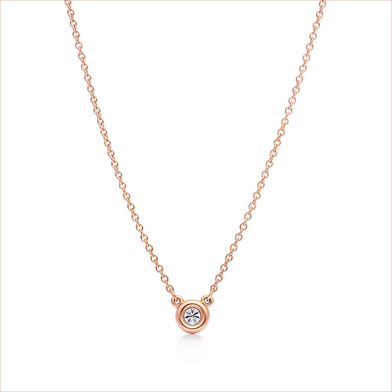 18K Tiffany Elsa Peretti Diamonds Necklace