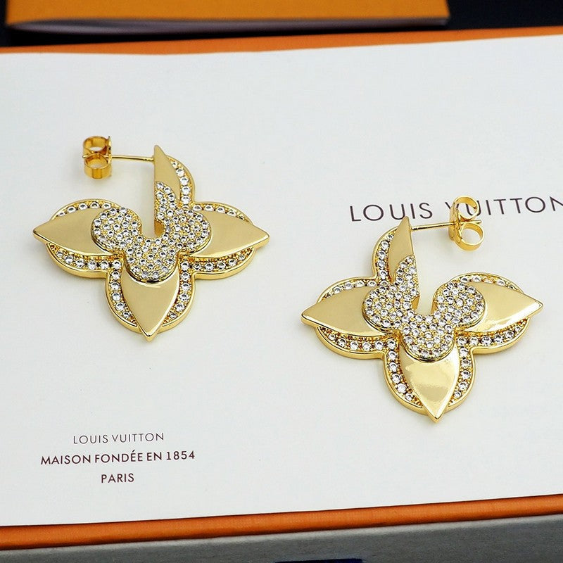 18K Louis Vuitton Medaillon Earrings